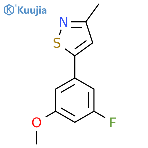5-(3-Fluoro-5-methoxyphenyl)-3-methyl-1,2-thiazole structure