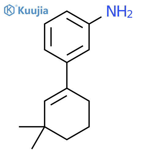 3-(3,3-Dimethylcyclohex-1-en-1-yl)aniline structure