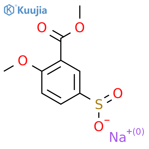 Sodium 4-methoxy-3-(methoxycarbonyl)benzene-1-sulfinate structure