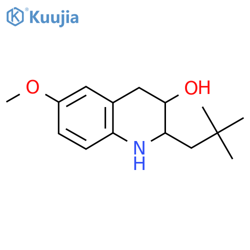 2-(2,2-Dimethylpropyl)-6-methoxy-1,2,3,4-tetrahydroquinolin-3-ol structure