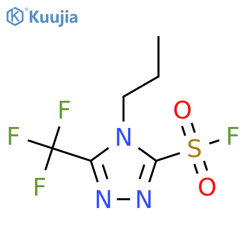 4-propyl-5-(trifluoromethyl)-4H-1,2,4-triazole-3-sulfonyl fluoride structure