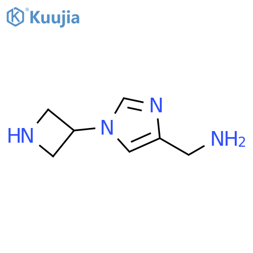1H-Imidazole-4-methanamine, 1-(3-azetidinyl)- structure