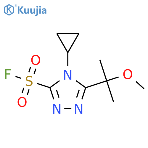 4-cyclopropyl-5-(2-methoxypropan-2-yl)-4H-1,2,4-triazole-3-sulfonyl fluoride structure