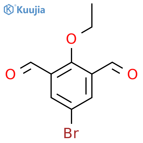 5-Bromo-2-ethoxybenzene-1,3-dicarbaldehyde structure