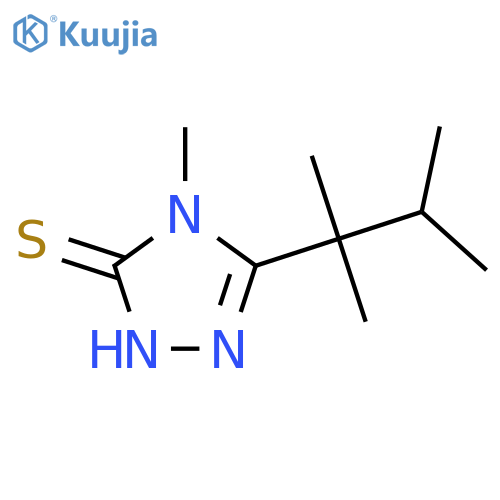 5-(2,3-dimethylbutan-2-yl)-4-methyl-4H-1,2,4-triazole-3-thiol structure