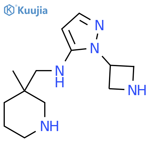 1-(azetidin-3-yl)-N-(3-methylpiperidin-3-yl)methyl-1H-pyrazol-5-amine structure