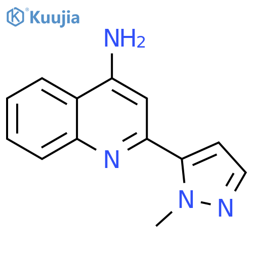 2-(1-methyl-1H-pyrazol-5-yl)quinolin-4-amine structure