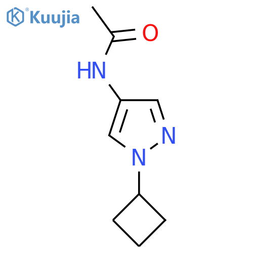 N-(1-cyclobutyl-1H-pyrazol-4-yl)acetamide structure