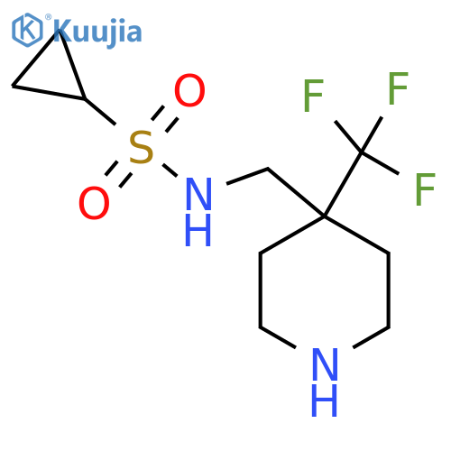 Cyclopropanesulfonamide, N-[[4-(trifluoromethyl)-4-piperidinyl]methyl]- structure