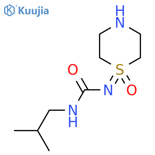 3-(2-methylpropyl)-1-(1-oxo-1lambda6-thiomorpholin-1-ylidene)urea structure