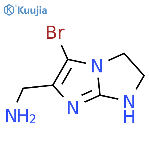 {5-bromo-1H,2H,3H-imidazo[1,2-a][1,3]diazol-6-yl}methanamine structure
