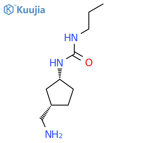 rac-1-[(1R,3S)-3-(aminomethyl)cyclopentyl]-3-propylurea structure