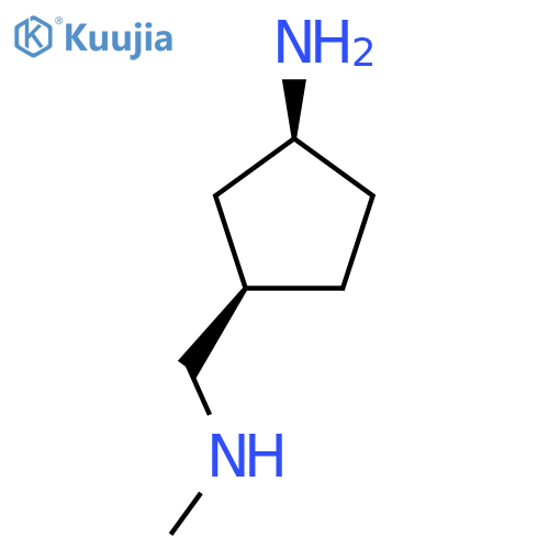 rac-(1R,3S)-3-[(methylamino)methyl]cyclopentan-1-amine structure