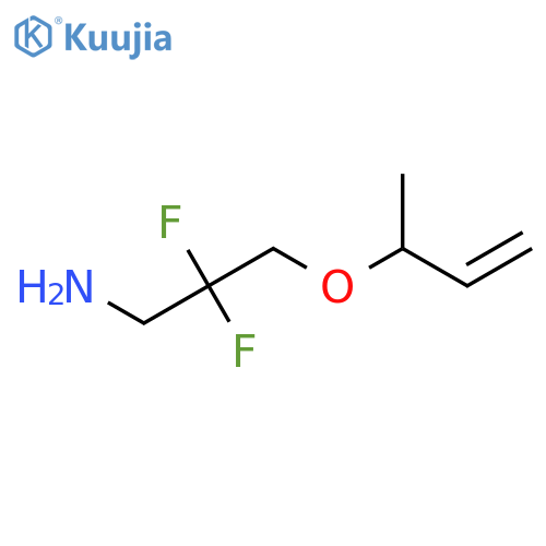 3-But-3-en-2-yloxy-2,2-difluoropropan-1-amine structure