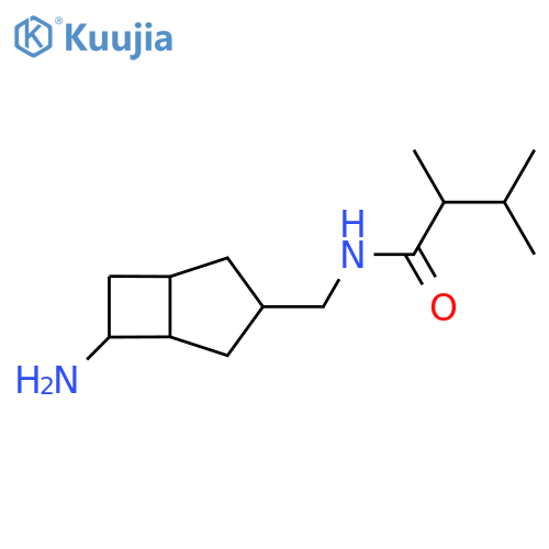 N-({6-aminobicyclo[3.2.0]heptan-3-yl}methyl)-2,3-dimethylbutanamide structure