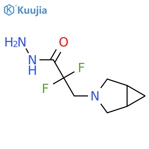3-(3-Azabicyclo[3.1.0]hexan-3-yl)-2,2-difluoropropanehydrazide structure