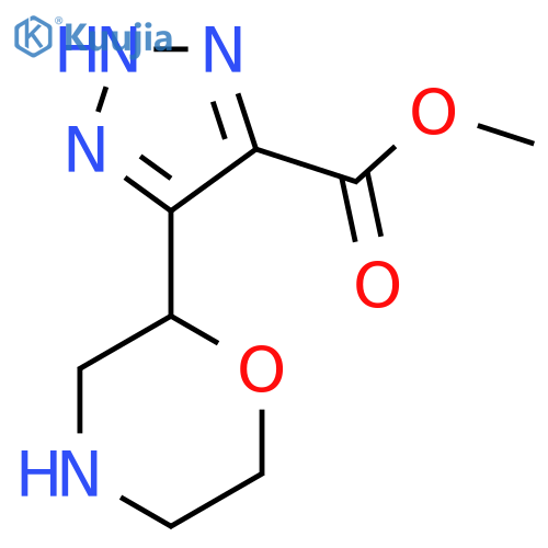 methyl 5-(morpholin-2-yl)-1H-1,2,3-triazole-4-carboxylate structure