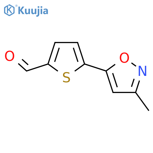 5-(3-Methyl-1,2-oxazol-5-yl)thiophene-2-carbaldehyde structure