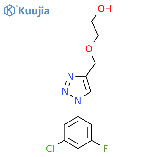 Ethanol, 2-[[1-(3-chloro-5-fluorophenyl)-1H-1,2,3-triazol-4-yl]methoxy]- structure