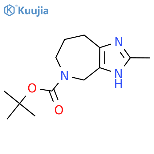 tert-butyl 2-methyl-3H,4H,5H,6H,7H,8H-imidazo4,5-cazepine-5-carboxylate structure