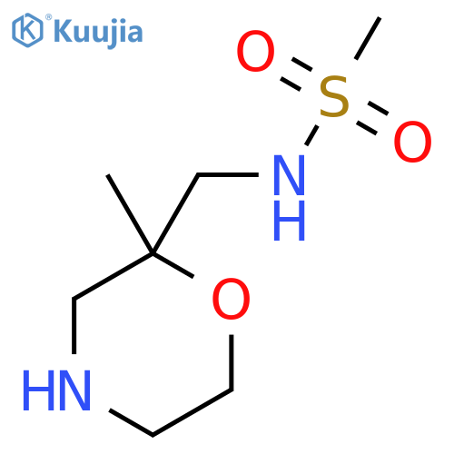 N-[(2-methylmorpholin-2-yl)methyl]methanesulfonamide structure