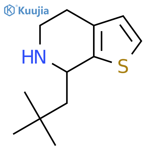 7-(2,2-dimethylpropyl)-4H,5H,6H,7H-thieno2,3-cpyridine structure
