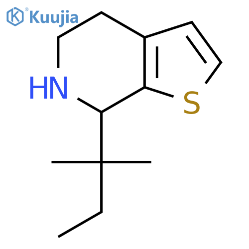 7-(2-methylbutan-2-yl)-4H,5H,6H,7H-thieno2,3-cpyridine structure