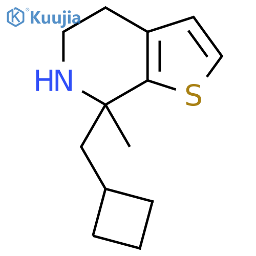 7-(cyclobutylmethyl)-7-methyl-4H,5H,6H,7H-thieno2,3-cpyridine structure