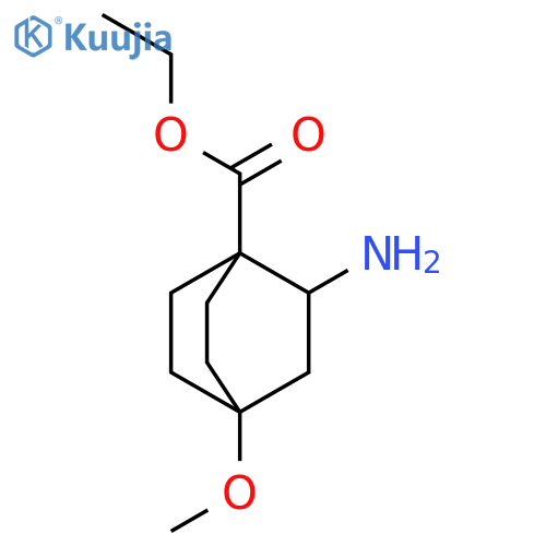 Bicyclo[2.2.2]octane-1-carboxylic acid, 2-amino-4-methoxy-, ethyl ester structure