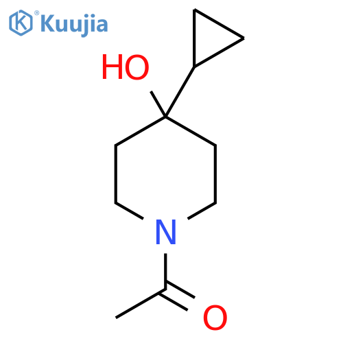 1-(4-Cyclopropyl-4-hydroxypiperidin-1-yl)ethan-1-one structure