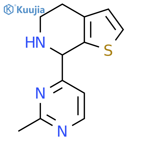2-methyl-4-{4H,5H,6H,7H-thieno2,3-cpyridin-7-yl}pyrimidine structure