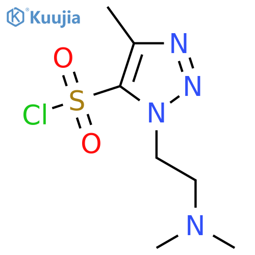 1-[2-(dimethylamino)ethyl]-4-methyl-1H-1,2,3-triazole-5-sulfonyl chloride structure
