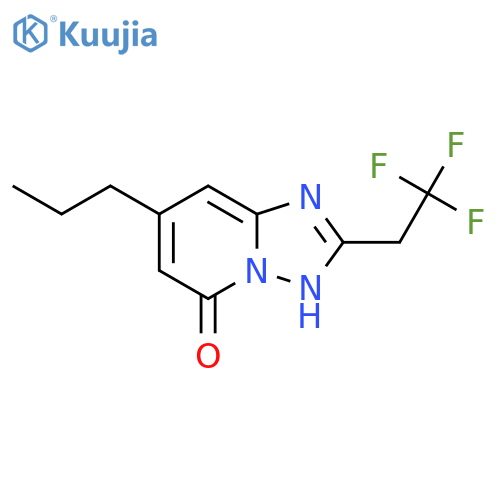 7-propyl-2-(2,2,2-trifluoroethyl)-1,2,4triazolo1,5-apyridin-5-ol structure