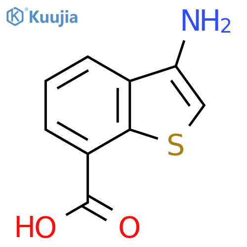 3-amino-1-benzothiophene-7-carboxylic acid structure