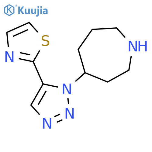 4-[5-(1,3-thiazol-2-yl)-1H-1,2,3-triazol-1-yl]azepane structure