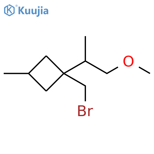 Cyclobutane, 1-(bromomethyl)-1-(2-methoxy-1-methylethyl)-3-methyl- structure