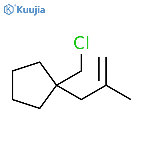 Cyclopentane, 1-(chloromethyl)-1-(2-methyl-2-propen-1-yl)- structure