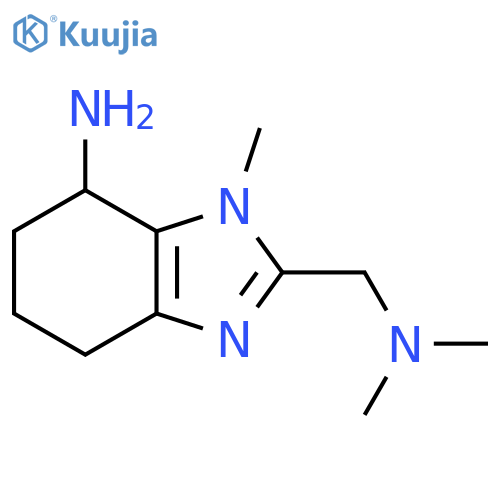 2-(dimethylamino)methyl-1-methyl-4,5,6,7-tetrahydro-1H-1,3-benzodiazol-7-amine structure