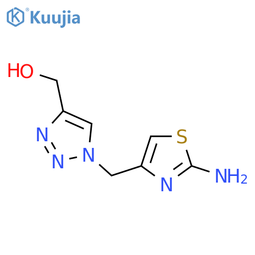 {1-[(2-amino-1,3-thiazol-4-yl)methyl]-1H-1,2,3-triazol-4-yl}methanol structure