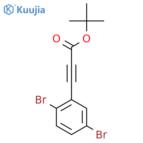 Tert-butyl 3-(2,5-dibromophenyl)prop-2-ynoate structure