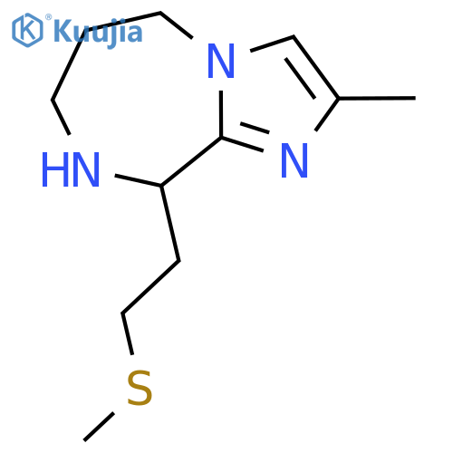 2-methyl-9-[2-(methylsulfanyl)ethyl]-5H,6H,7H,8H,9H-imidazo[1,2-a][1,4]diazepine structure
