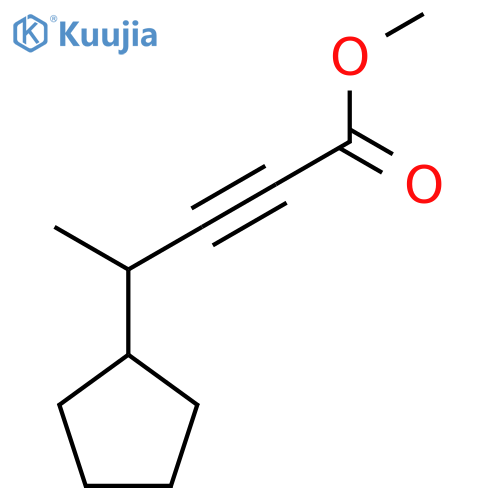 Methyl 4-cyclopentylpent-2-ynoate structure