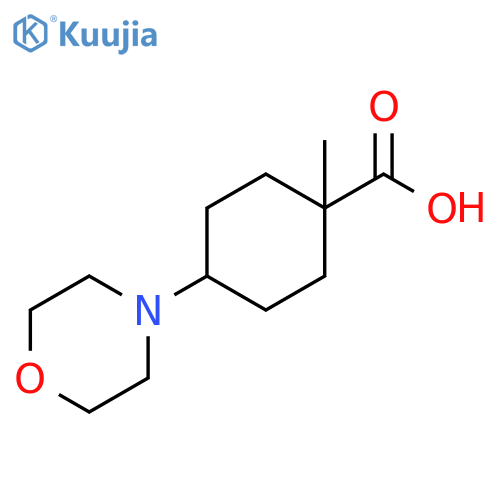 Cyclohexanecarboxylic acid, 1-methyl-4-(4-morpholinyl)- structure