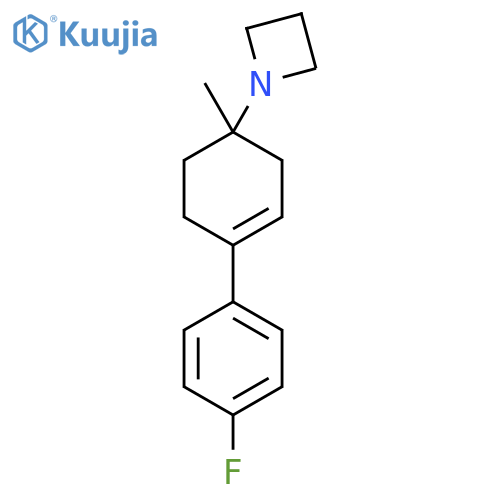 1-4-(4-fluorophenyl)-1-methylcyclohex-3-en-1-ylazetidine structure