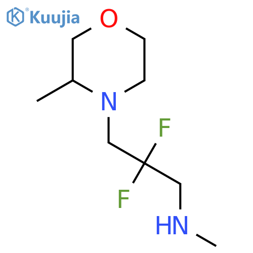 2,2-difluoro-N-methyl-3-(3-methylmorpholin-4-yl)propan-1-amine structure