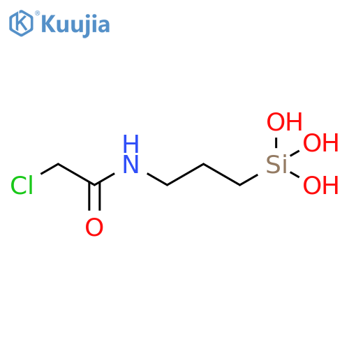 2-chloro-N-[3-(trihydroxysilyl)propyl]acetamide structure