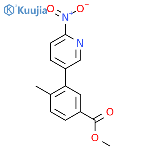 Methyl 4-methyl-3-(6-nitropyridin-3-yl)benzoate structure