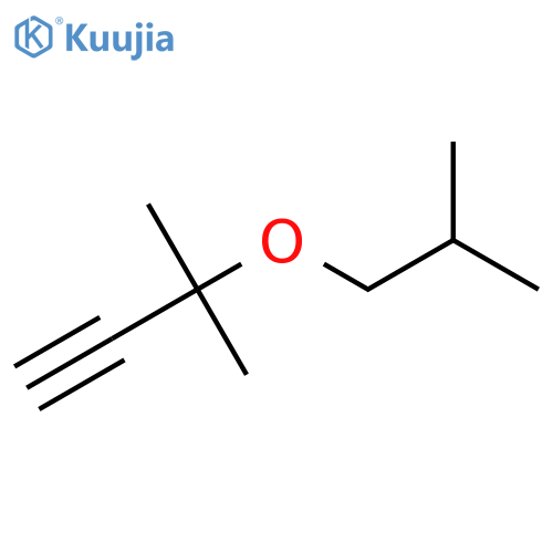 3-Methyl-3-(2-methylpropoxy)but-1-yne structure
