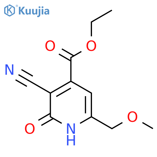 Ethyl 3-cyano-2-hydroxy-6-(methoxymethyl)pyridine-4-carboxylate structure