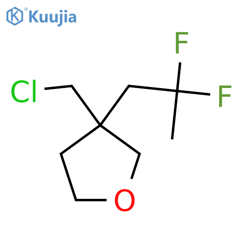 Furan, 3-(chloromethyl)-3-(2,2-difluoropropyl)tetrahydro- structure